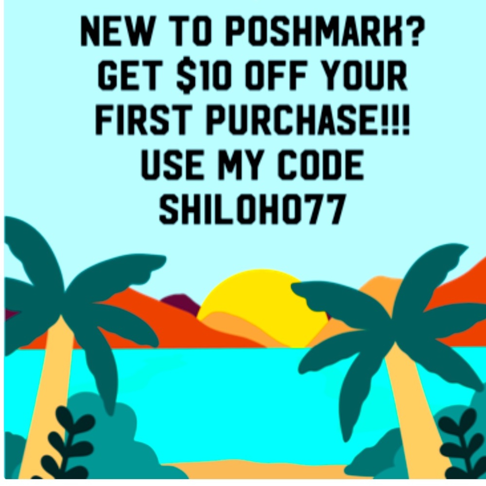 NEW TO POSHMARK?? USE OR SCAN MY CODE FOR $10 OFF YOUR FIRST PURCHASE!